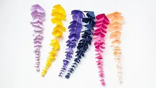 Paper Hanging Flower - Wisteria | 3D svg | SVG Templates | Circuit | FREE 3D SVG | Flower Craft