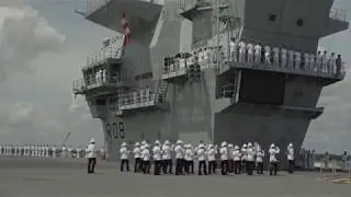 HMS QUEEN ELIZABETH Arrives in the United States