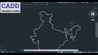 HOW TO DRAW INDIA'S MAP IN AUTOCAD ! AUTOCAD FOR ALL