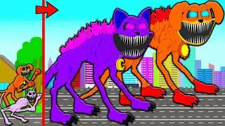 CATNAP & DOGDAY BECAME TITANS GODZILLAS! Poppy Playtime 3 Cartoon Animation