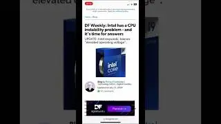 Intel Breaks Silence on Disastrous Instability Problems