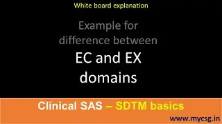 SDTM: EC vs EX - example for difference between EC and EX domains