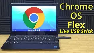Chrome OS Flex Live USB Stick Dual Boot Using An Old Slow Low Powered Windows Laptop (4K RE-UPLOAD)