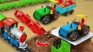 Diy tractor mini Bulldozer to making concrete road | Construction Vehicles, Road Roller