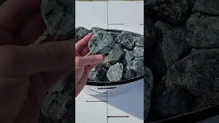 Жадеит делюкс галтованный мелкий в электрокаменке сауны