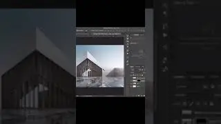 Architecture reflection in Photoshop