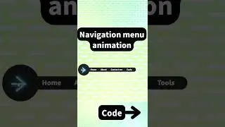 Create a hamburger menu and a navigation bar animation using html and css  