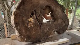 Turning Old Discarded Wood Into Million-Dollar Artworks. Creating Masterpieces from Discarded Wood