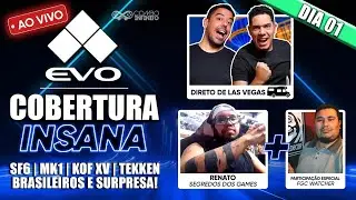 EVO 2024: Street Fighter 6, MK1, KOF XV, Brasileiros AO VIVO, Tokido, SonicFox e SURPRESA