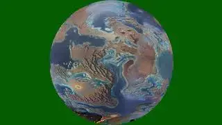 Rotating Alien Planet in 4K | Green screen & Alpha | Royalty Free