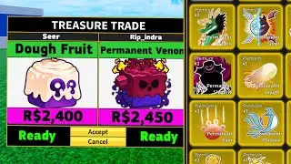 Trading PERMANENT Fruits For 300 Hours! (Blox Fruits)