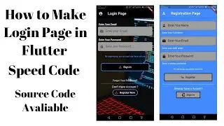 How to make Login Page in Flutter UI | Speed Code | Make attractive login page | 2020 | Coding Gigs