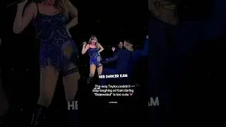 Taylor Swift hysterically laughing after her dancer Kam Saunders did this 😂 