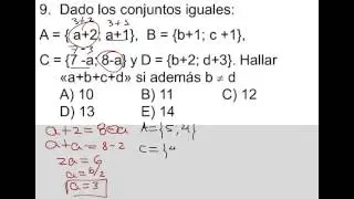 Como calcular los elementos en conjuntos iguales