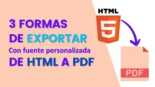 3 Maneras de exportar html a pdf con 