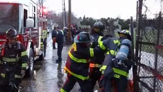 100 FIREFIGHTERS @ 3 ALARM BLAZE IN BALTIMORE CITY