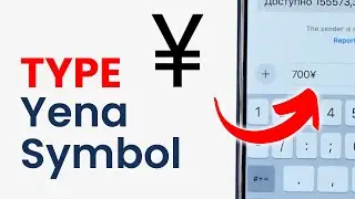 How to Type Yena Symbol on iPhone