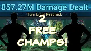 CAN WE GET 1 BILLION DAMAGE IN HYDRA USING TWO FREE LOGIN CHAMPS?!?!?!