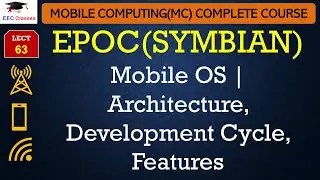 L63: EPOC(SYMBIAN) Mobile OS | Architecture, Development Cycle, Features | Mobile Computing