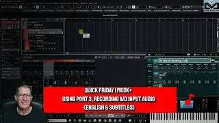 Quick Friday MODX+ Tutorial | MODX's & Montage Use USB MIDI port 3 record audio in a DAW  (En & sub)