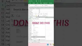 How to hide multiple rows in excel #shortvideo #shortsvideo #datascience #data #excel