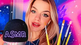 АСМР РИСУЮ НА ТЕБЕ 🖌 / звуки рта, неразборчивый шепот💦