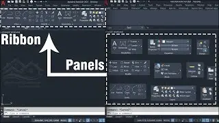 The right way to return the panels into the ribbon in AutoCAD