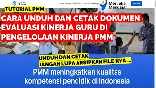 CARA UNDUH DAN CETAK DOKUMEN EVALUASI KINERJA DI PENGELOLAAN KINERJA PMM 2024