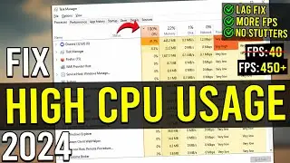 How To Fix 100% CPU USAGE while GAMING In 2024