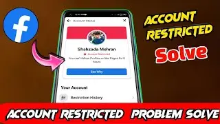 How to Fix Facebook Account Restricted Problem | How to Remove Restricted From Facebook Account 2023