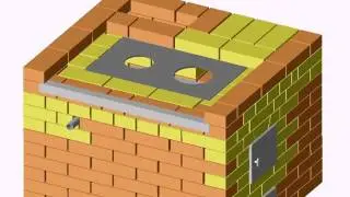 Отопительно варочная печь с котлом водяного отопления