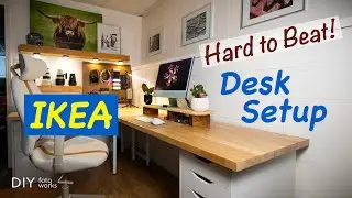 IKEA Countertops Desk Setup I 4K