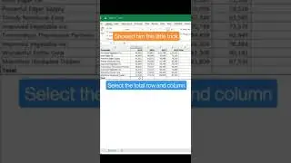 Autosum your table
