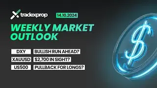 Weekly Market Outlook (DXY, XAUUSD, US500 | 14/10/2024) with TRADEXPROP
