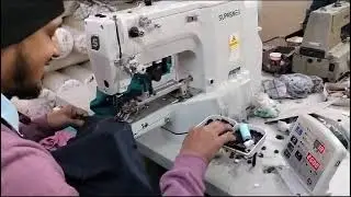 Shirt Button Attach | Button Attach Machine #shirts #pocket #Stitch