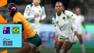 Brazil cause HUGE SHOCK 🇧🇷 | Australia v Brazil | HSBC SVNS Vancouver 2025 | Match Highlights