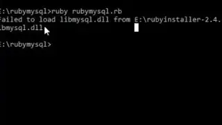 How to solve Ruby 2.4 : Failed to load libmysql.dll