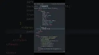 How to Create an Animated side navigation menu| HTML & CSS 