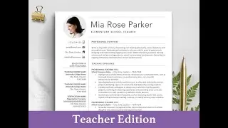 The Art of Resume Template | Instantly Download Your Fully Customizable Resume and CV Template