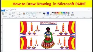 #mspaint How to create a rangoli in MS Paint Diwali Special Rangoli in Ms-Paint #mspaintdrawing