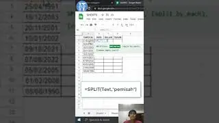 Cara Memisahkan Tanggal, Bulan, Tahun Menjadi 3 Kolom di Google Sheets