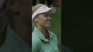A putt from long range to tie the lead 💥 BrookeHenderson at Sahalee is unforgettable 