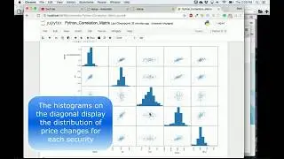 Create and Graph Stock Correlation Matrix  | Scatter Matrix Python pandas