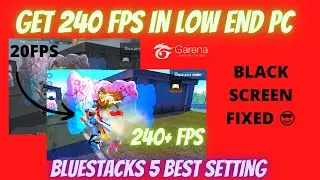 BlueStacks 5 Lag Fix | BlueStacks 5 Best Setting For Low End PC (240 fps in low end PC)