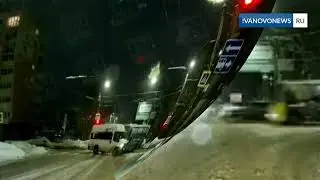 Столкновение маршутки и автобуса Иваново