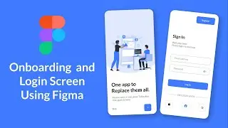 Onboarding and Login screen Design Using Figma