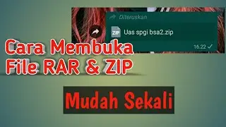 Cara Membuka File rar zip di WhatsApp