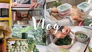 DAILY VLOG‼️ Belanja Sayuran, Sat Set Foodprep Gak Pake Lama, Masak Sambal Teri Cabe Ijo #irt #dapur