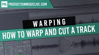 How to warp and cut a Track in Ableton Live Pro style / Audio Editing Trim Delete