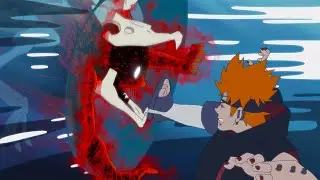 Naruto Becomes Six Tails After Seeing Hinata Die - Pain vs. Naruto Six Tails [60FPS]